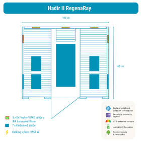 Infrasauna Belatrix Hadir 2L RegenaRay 

 obrázek produktu 11 z 11