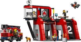 Stavebnice LEGO® City 60414 Hasičská stanice s hasičským vozem 

 obrázek produktu 1 z 9