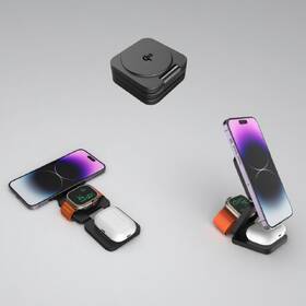 Bezdrátová nabíječka Cubenest EQ310 3v1 Qi2 s MagSafe (EQ310GY) šedá

 obrázek produktu 5 z 10