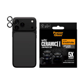 Tvrzené sklo PanzerGlass Hoops Ceramic na Apple iPhone 18 Pro/Pro Max černé černé

 obrázek produktu 3 z 4