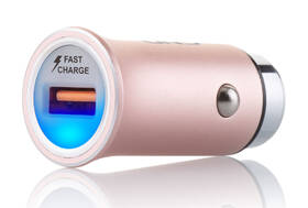 Adaptér do auta GND 1x USB 3A, Fast charge růžový

 obrázek produktu 2 z 3