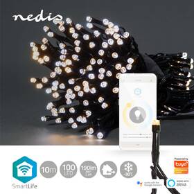 Vánoční osvětlení Nedis SmartLife LED, Wi-Fi, Teplá až studená bílá, 100 LED, 10 m, Android / IOS 

 obrázek produktu 1 z 8