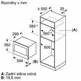 Mikrovlnná trouba Bosch BFR7221B1 černá barva
