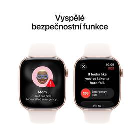 Chytré hodinky Apple GPS 46mm růžově zlatý hliník - světle ruměný sportovní řemínek - S/M 

 obrázek produktu 5 z 7