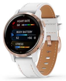 GPS hodinky Garmin Venu 2S - ZÁNOVNÍ - 12 měsíců záruka - Rose Gold/White Leather Band 

 obrázek produktu 5 z 7