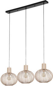 Závěsné svítidlo TRIO GILA, 3x E27 béžové

 obrázek produktu 4 z 6