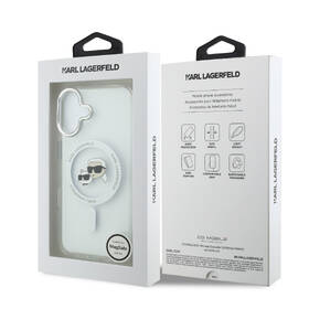 Kryt na mobil Karl Lagerfeld IML K&CH Heads Metal Frame MagSafe na Apple iPhone 17 průhledný

 obrázek produktu 7 z 7