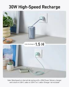 Powerbanka Anker Anker 545 10000mAh, 30W s kabelem USB-C zelená

 obrázek produktu 2 z 5