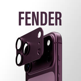 Tvrzené sklo PanzerGlass FENDER na Apple iPhone 18 Pro Max, ochranný hliníkový prvek fotoaparátu vínové

 obrázek produktu 6 z 6