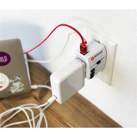 Cestovní adaptér SKROSS MUV USB, univerzální pro 150 zemí 

 obrázek produktu 9 z 10