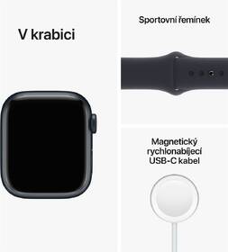 Chytré hodinky Apple Watch Series 8 GPS + Cellular 41mm pouzdro z temně inkoustového hliníku - temně inkoustový sportovní řemínek 

 obrázek produktu 8 z 8