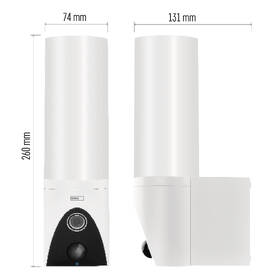 IP kamera EMOS GoSmart IP-310 TORCH s Wi-Fi a světlem bílá barva
