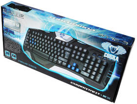 Klávesnice E-Blue Cobra Combatant- EX, US černá barva
