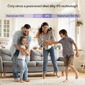 Dětská elektronická chůva TrueLife NannyCam H32 Pro bílá barva
