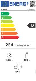 Americká lednice Hisense RS711N4WFD černá barva
