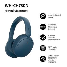 Sluchátka Sony WH-CH730N modrá

 obrázek produktu 9 z 11