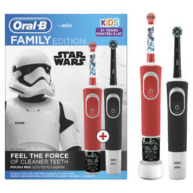 Set zubních kartáčků Oral-B D100 Cross Action Black + D100 Star Wars 

 obrázek produktu 1 z 2