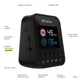 Autokamera TrueCam H25 GPS 4K (s hlášením radarů) černá

 obrázek produktu 8 z 18