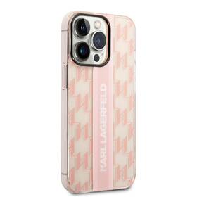 Kryt na mobil Karl Lagerfeld Monogram Vertical Stripe na Apple iPhone 14 Pro růžový

 obrázek produktu 2 z 4