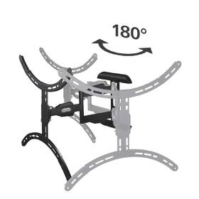 Držák TV Hama pohyblivý, pro úhlopříčky 37" až 75", nosnost 45 kg černý

 obrázek produktu 5 z 10