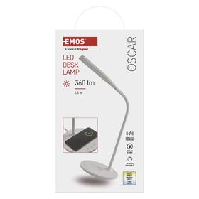 Stolní LED lampička EMOS OSCAR, 360 lm, stmívání, 5,5 W, studená/teplá/neutrální bílá bílá

 obrázek produktu 7 z 10