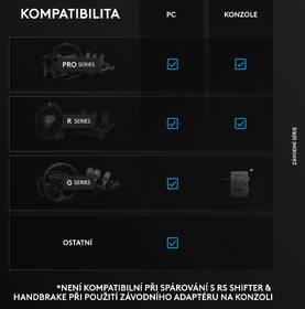 Řadící páka Logitech G RS H Shifter černá

 obrázek produktu 13 z 13