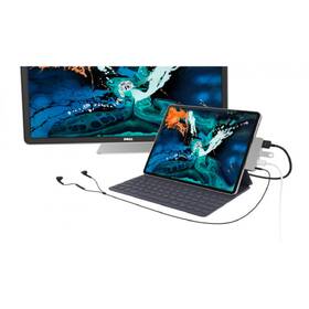 USB Hub HyperDrive pro iPad Pro USB-C/HDMI, USB3.0, USB-C, 3,5mm jack stříbrný

 obrázek produktu 2 z 3
