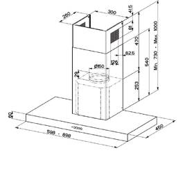 Odsavač par Faber STILO COMFORT BK MATT A90 černá barva
