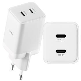Nabíječka do sítě Allity GaN PD, 2x USB-C 45W bílá

 obrázek produktu 1 z 5