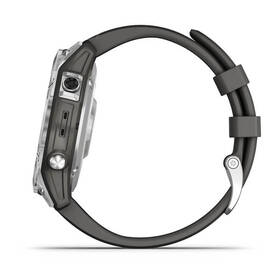 Chytré hodinky Garmin fenix 7 Glass - Silver / Graphite Silicone Band 

 obrázek produktu 8 z 10
