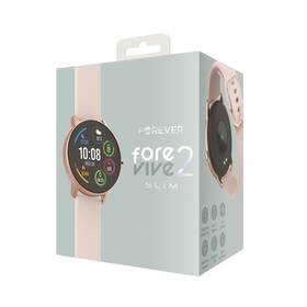 Chytré hodinky Forever ForeVive 2 Slim SB-325 růžové/zlaté

 obrázek produktu 6 z 6