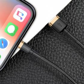 Kabel Baseus Cafule USB/Lightning, 3m černý/zlatý

 obrázek produktu 7 z 10