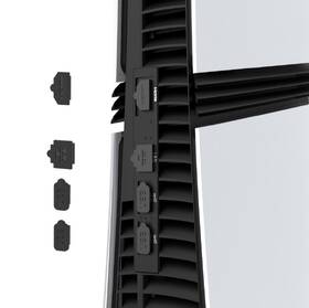 Kryt iPega P5R001 protiprachový kryt a záslepky pro PS5 Pro černá barva
