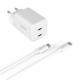 Nabíječka do sítě Epico UltraBoost GaN 45W 2x USB-C + kabel bílá

 obrázek produktu 2 z 5