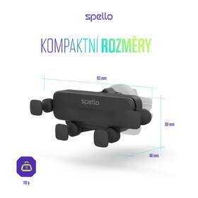Držák na mobil Spello by Epico Spider Car černý

 obrázek produktu 6 z 6