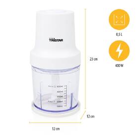 Sekáček potravin Tristar BL-4023 bílý

 obrázek produktu 7 z 8