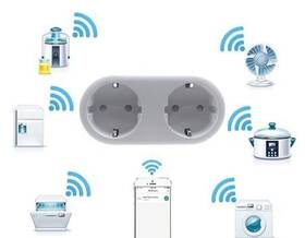 Chytrá zásuvka iQtech SmartLife WS017, Wi-Fi, 2x 
