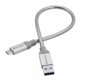 Kabel Verbatim Sync & Charge USB/USB-C, 30cm, nerezová ocel stříbrný

 obrázek produktu 2 z 3