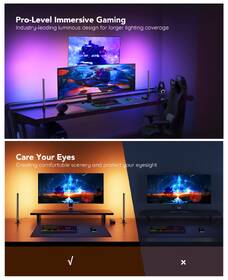 LED světlo Govee Smart Gaming Wi-Fi LED Panely + Smart Dual ovladač černé

 obrázek produktu 2 z 10