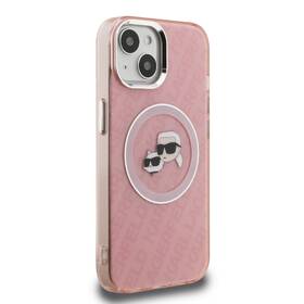 Kryt na mobil Karl Lagerfeld IML K&CH Heads Repeated Logo MagSafe na Apple iPhone 15 růžový

 obrázek produktu 1 z 6