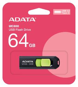 USB Flash ADATA UC300 64GB černý/zelený

 obrázek produktu 2 z 4
