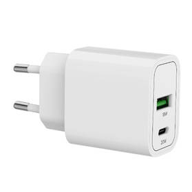 Nabíječka do sítě Mobile Origin 1x USB-A/2x USB-C PD20W bílá barva
