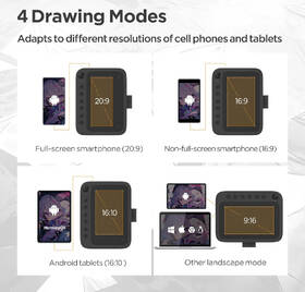 Grafický tablet UGEE Q6 grafitový

 obrázek produktu 3 z 9
