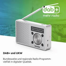 Radiopřijímač s DAB+ TechniSat DIGITRADIO 1 stříbrný/bílý

 obrázek produktu 6 z 6