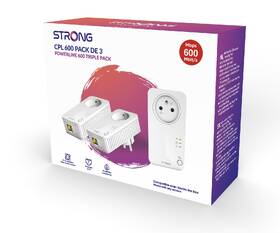 Síťový rozvod LAN po 230V Strong Powerline 600 TRI FR, 3ks bílý

 obrázek produktu 4 z 4