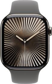 Chytré hodinky Apple GPS + Cellular 42mm pouzdro z přírodního titanu - skálově šedý sportovní řemínek - S/M 

 obrázek produktu 1 z 8