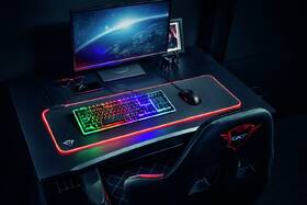 Podložka pod klávesnici a myš Trust GXT 764 Glide-Flex XXL RGB 93 x 30 cm černá

 obrázek produktu 6 z 7