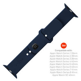 Řemínek FIXED Silicone Sporty Strap na Apple Watch 38/40/41mm modrý

 obrázek produktu 2 z 4