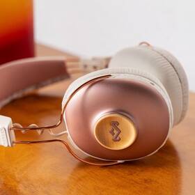 Sluchátka Marley Positive Vibration Frequency BT, Cooper bílá/rose gold

 obrázek produktu 2 z 3