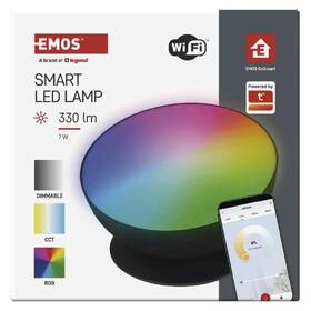 Stolní LED lampička EMOS GoSmart, 7 W, 330 lm, RGB černá

 obrázek produktu 4 z 6